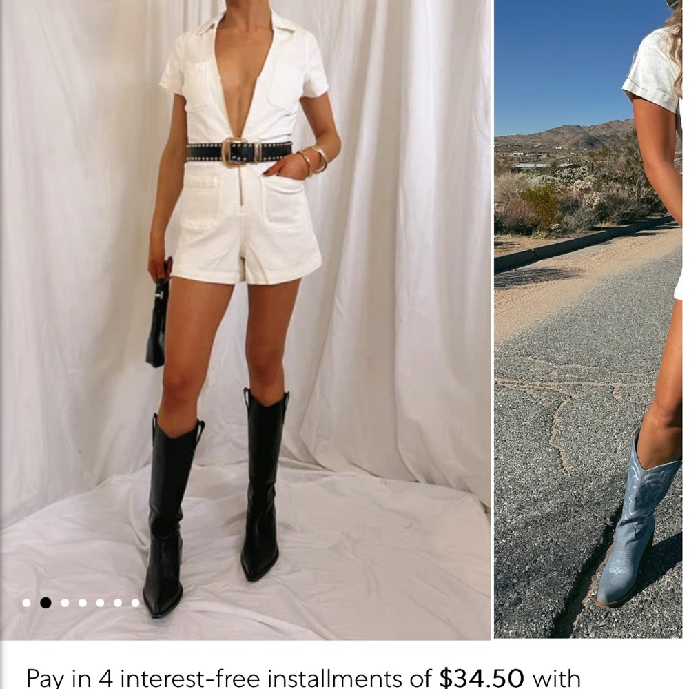 Show me your Mumu white ranch romper